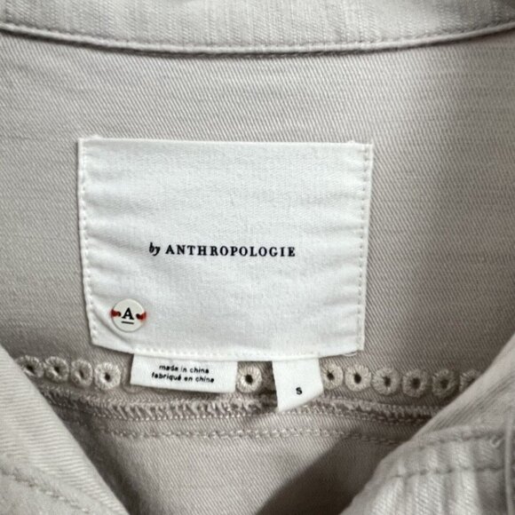 Anthropologie Beige Jumpsuit with Eyelet Details - Picture 5 of 7